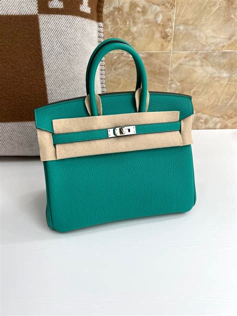 HERMES Togo Birkin 25 Vert Verone 